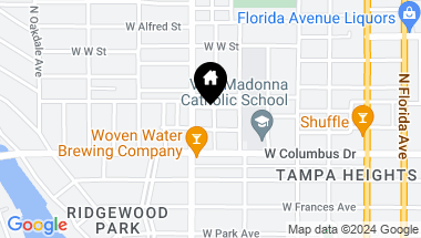 Map of 2702 N WOODROW AVE #2, TAMPA FL, 33602