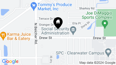 Map of 2277 NORMAN DR, CLEARWATER FL, 33765