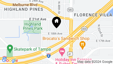 Map of 4902 E 18TH AVE, TAMPA FL, 33605