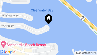 Map of 295 BAYSIDE DR, CLEARWATER BEACH FL, 33767