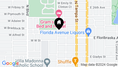 Map of 214 W ALFRED ST, TAMPA FL, 33603