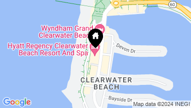 Map of 301 S GULFVIEW BLVD #601, CLEARWATER FL, 33767