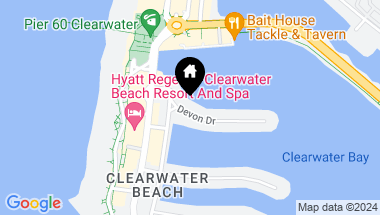 Map of 116 DEVON DR, CLEARWATER BEACH FL, 33767