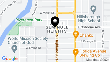 Map of 303 W CURTIS ST, TAMPA FL, 33603