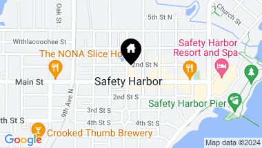 Map of 531 MAIN ST, SAFETY HARBOR FL, 34695
