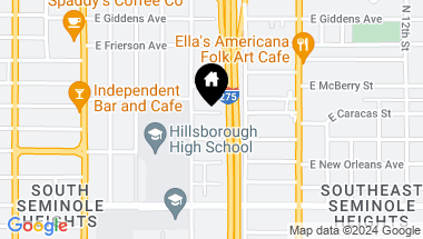 Map of 509 E CARACAS ST, TAMPA FL, 33603