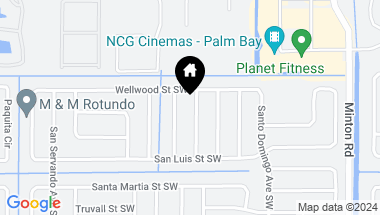 Map of 256 WILMETTE AVE SW, PALM BAY FL, 32908