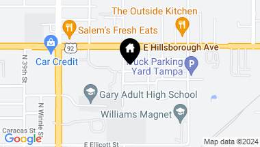 Map of 4309 E FRIERSON AVE, TAMPA FL, 33610