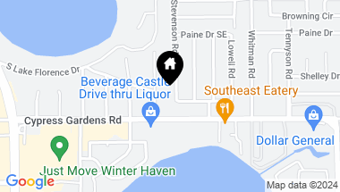 Map of 103 STEVENSON RD, WINTER HAVEN FL, 33884
