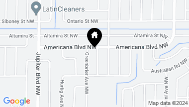 Map of 286 CATALONIA AVE NW, PALM BAY FL, 32907