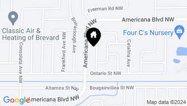 Map of 458 Cremona Avenue NW, Palm Bay FL, 32907