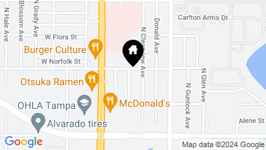Map of 6817 N STERLING AVE, TAMPA FL, 33614