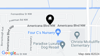 Map of 278 Americana Boulevard NW, Palm Bay FL, 32907