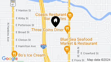 Map of 802 E BROAD ST, TAMPA FL, 33604