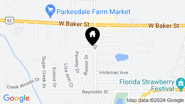 Map of 415 N WALTER DR, PLANT CITY FL, 33563