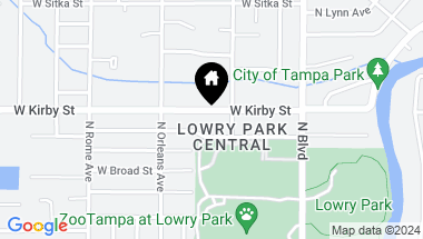 Map of 1110 W KIRBY ST, TAMPA FL, 33604