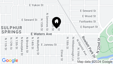 Map of 1606 E WATERS AVE, TAMPA FL, 33604