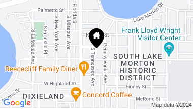 Map of 838 S TENNESSEE AVE, LAKELAND FL, 33801
