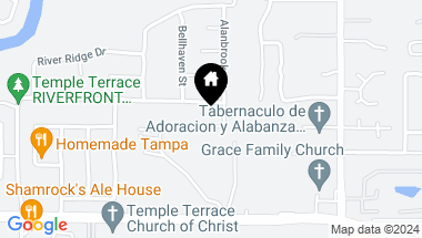 Map of 9308 ALANBROOKE ST, TEMPLE TERRACE FL, 33637