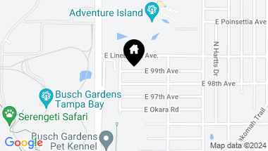 Map of 4107 E 99TH AVE, TAMPA FL, 33617