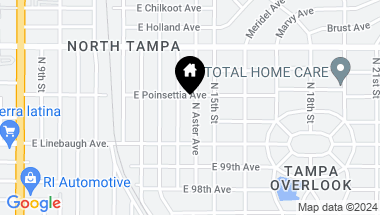 Map of 10020 N ASTER AVE #A & B, TAMPA FL, 33612