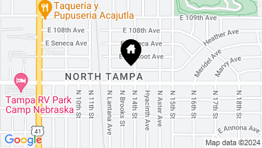 Map of 1215 E HOLLAND AVE, TAMPA FL, 33612