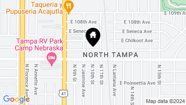 Map of 1011 E HOLLAND AVE, TAMPA FL, 33612