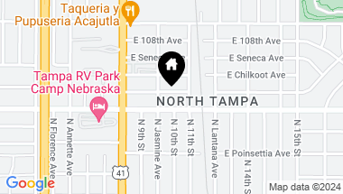Map of 1009 E HOLLAND AVE, TAMPA FL, 33612