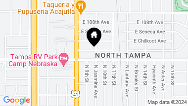 Map of 917 E HOLLAND AVE, TAMPA FL, 33612