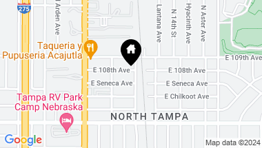 Map of 1013 E 108TH AVE, TAMPA FL, 33612