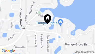 Map of 10605 CARROLLWOOD DR, TAMPA FL, 33618