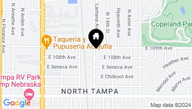 Map of 1202 E 108TH AVE, TAMPA FL, 33612
