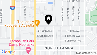 Map of 1007 E 109TH AVE, TAMPA FL, 33612
