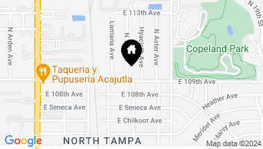 Map of 10903 N 14 ST, TAMPA FL, 33612