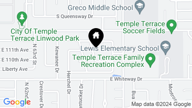 Map of 11004 THERESA ARBOR DR, TEMPLE TERRACE FL, 33617