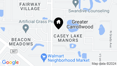 Map of 4411 ROUND LAKE CT, TAMPA FL, 33618