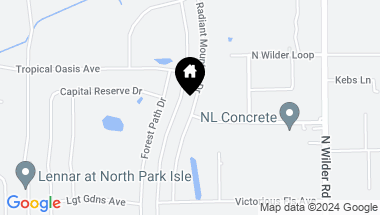 Map of 3719 RADIANT MOUNTAIN DR, PLANT CITY FL, 33565