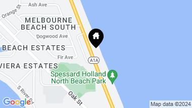 Map of 2203 Atlantic Street, 713, Melbourne Beach FL, 32951