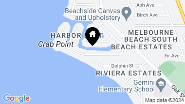 Map of 416 Riverview Lane, Melbourne Beach FL, 32951