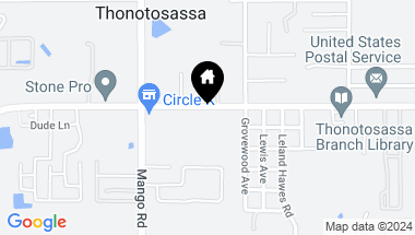 Map of 10515 MAIN ST, THONOTOSASSA FL, 33592