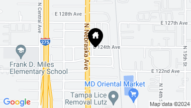 Map of 906 E 123RD AVE, TAMPA FL, 33612