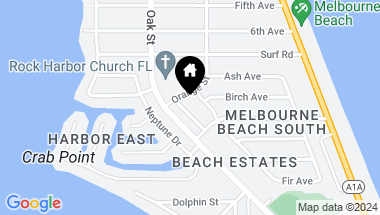 Map of 1903 Cedar Lane, Melbourne Beach FL, 32951