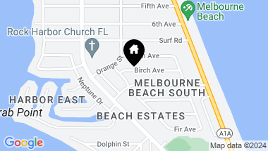 Map of 221 Birch Avenue, Melbourne Beach FL, 32951