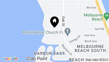 Map of 409 Surf Road, Melbourne Beach FL, 32951