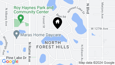 Map of 12606 FOREST HILLS DR, TAMPA FL, 33612
