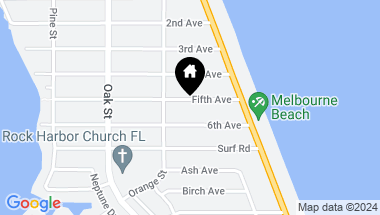 Map of 219 5th Avenue, Melbourne Beach FL, 32951