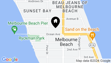 Map of 410 Ocean Avenue, Melbourne Beach FL, 32951