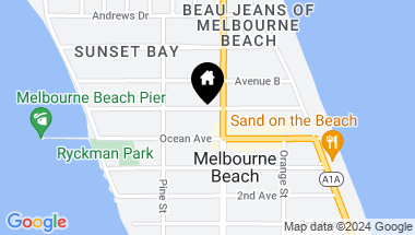 Map of 405 Avenue A, Melbourne Beach FL, 32951