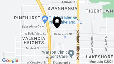 Map of 125 TUSCARORA ST, LAKELAND FL, 33805