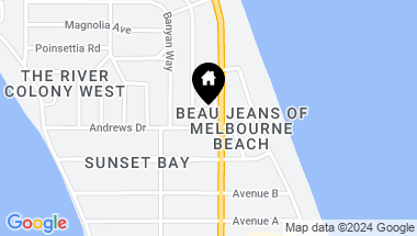 Map of 502 Colony Street, Melbourne Beach FL, 32951
